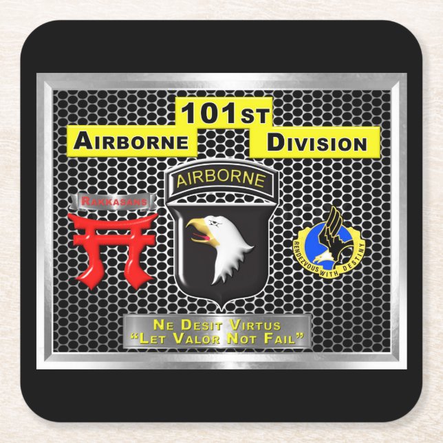 Fantastisk 101st Airborne Division Underlägg Papper Kvadrat (Framsidan)