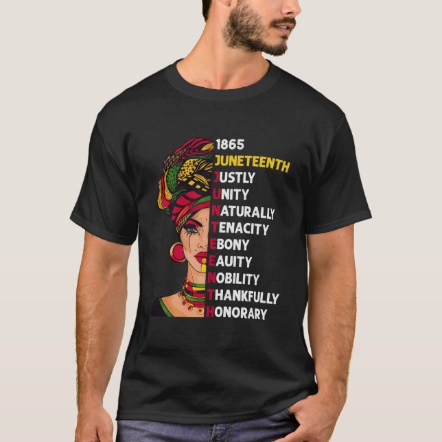 Fantastisk 1865 Juneteenth Juneteenth T Shirt (Framsida)