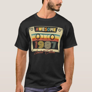 Fantastisk 1987 Retro-kassettband 36 B dag 36 Yea T Shirt