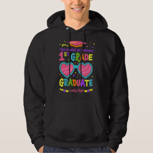 Fantastisk 1:a Klass Student liknar klassgradua Hoodie