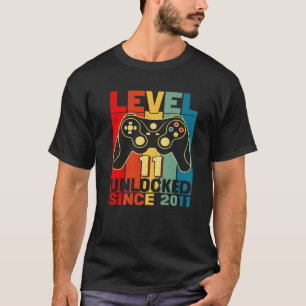 Fantastisk 2011 Level 11 Olåst videospelare 11th B T Shirt