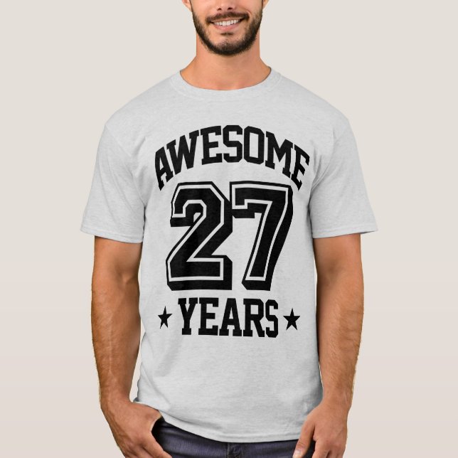 Fantastisk 27 år t-shirt (Framsida)