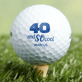 Fantastisk 40-årsdag golf bollar 40 år party