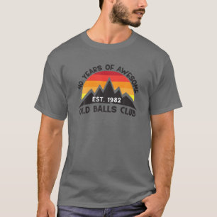 Fantastisk 40:e födelsedag Bollar Klubb 40 år 1982 T Shirt