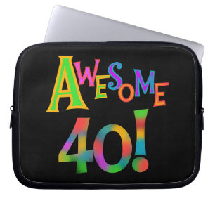 Fantastisk 40 T-tröjor och presenter på födelsedag Laptop Fodral