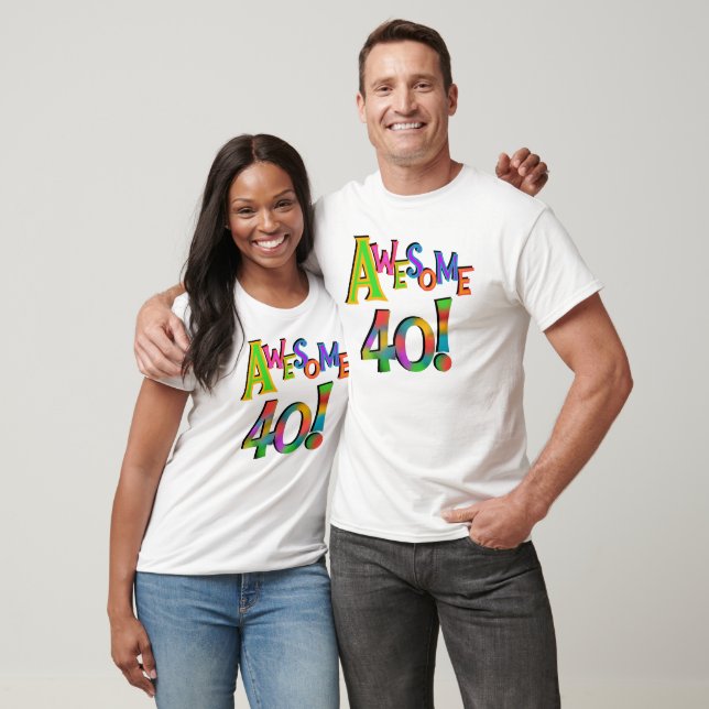 Fantastisk 40 T-tröjor och presenter på födelsedag Tee (Unisex)