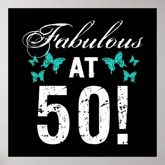 Fantastisk 50-årsdag för henne poster (Framsidan)