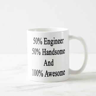 Fantastisk 50 och 100 stilig ingenjör för 50 kaffemugg