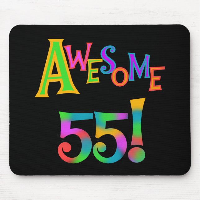 Fantastisk 55 födelsedagT-tröja och gåvor Musmatta (Framsidan)