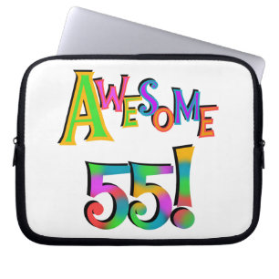 Fantastisk 55 T-tröjor och presenter på födelsedag Laptop Fodral