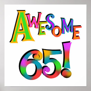 Fantastisk 65: Tröjor och gåvor från födelsedagen Poster