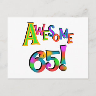 Fantastisk 65: Tröjor och gåvor från födelsedagen Vykort