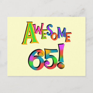 Fantastisk 65: Tröjor och gåvor från födelsedagen Vykort