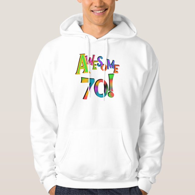 Fantastisk 70 födelsedagT-tröja och gåvor Sweatshirt (Framsida)