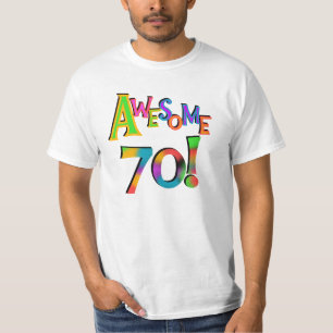 Fantastisk 70 T-tröjor och presenter på födelsedag Tee Shirt