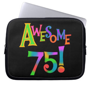 Fantastisk 75 T-tröjor och presenter på födelsedag Laptop Fodral