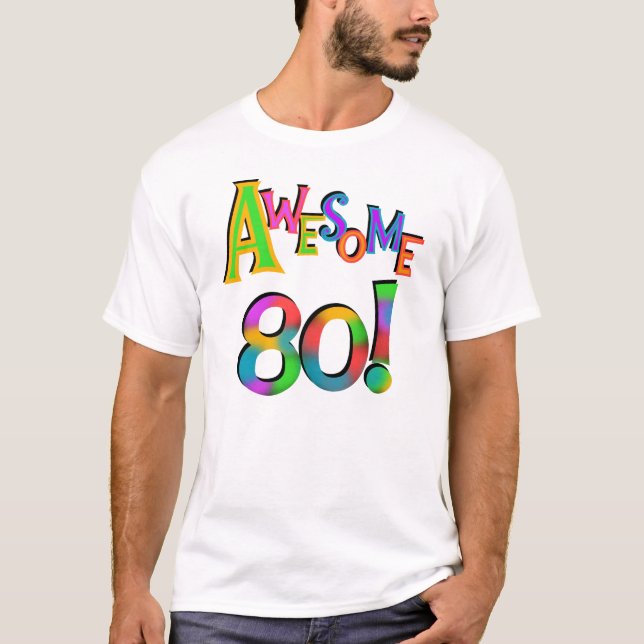 Fantastisk 80 födelsedagT-tröja och gåvor Tröja (Framsida)