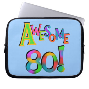 Fantastisk 80 T-tröjor och presenter på födelsedag Laptop Fodral