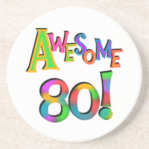 Fantastisk 80 T-tröjor och presenter på födelsedag Underlägg