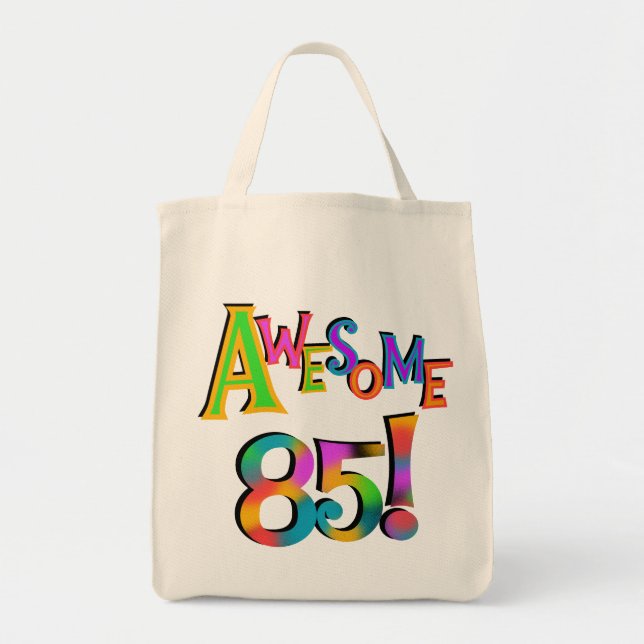 Fantastisk 85 T-tröjor och presenter på födelsedag Tygkasse (Framsidan)