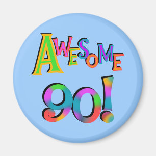 Fantastisk 90 födelsedagT-tröja och Gifs Magnet