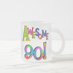 Fantastisk 90 T-shirts och Gifs på födelsedagen Frostad Glasmugg