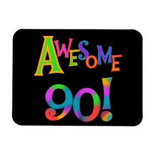 Fantastisk 90 T-shirts och Gifs på födelsedagen Magnet