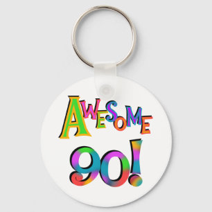 Fantastisk 90 T-shirts och Gifs på födelsedagen Nyckelring