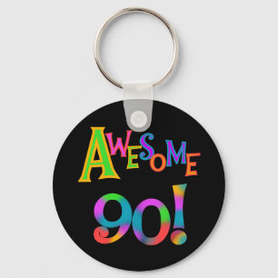 Fantastisk 90 T-shirts och Gifs på födelsedagen Nyckelring