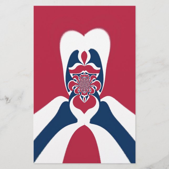 Fantastisk Abstrakt E.T. Art-utskrift Brevpapper (Framsida)