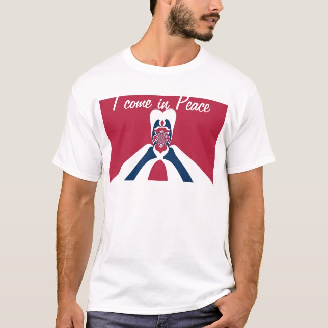 Fantastisk Abstrakt E.T. Art-utskrift Tee Shirt (Framsida)