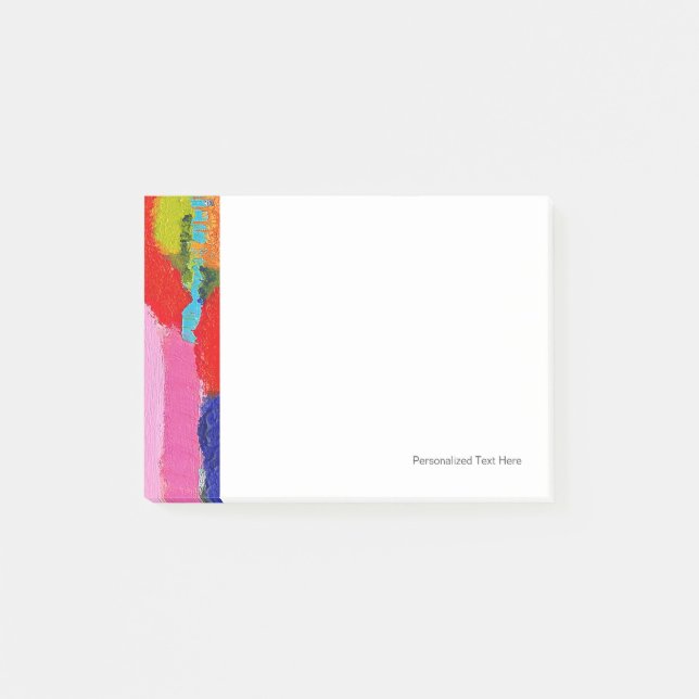 Fantastisk Abstrakt Pausad av Kris Taylor Post-it Block (Framsida)