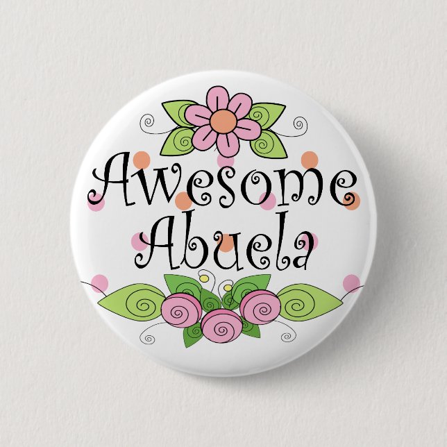 Fantastisk Abuela T-Shirt Knapp (Framsida)
