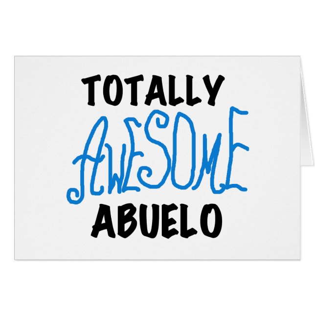 Fantastisk Abuelo Tshirts och gåvor OBS Kort (Framsidan Horizontal)