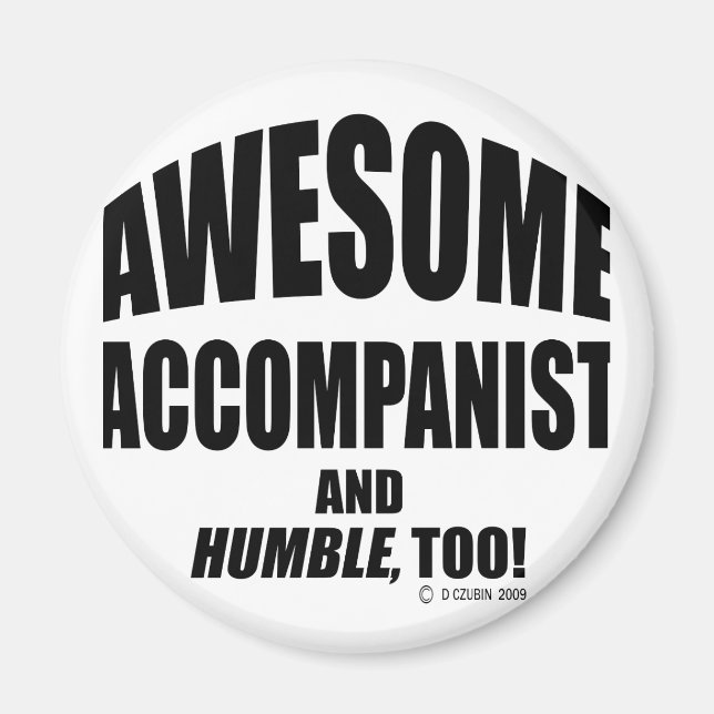Fantastisk Accompanist Magnet (Framsidan)