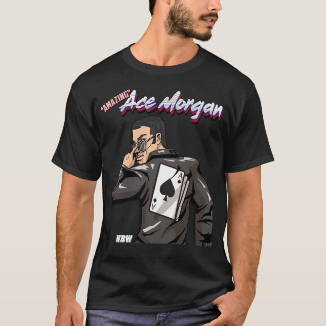 "Fantastisk" Ace Morgan NBW Wrestling Shirt T Shirt (Framsida)