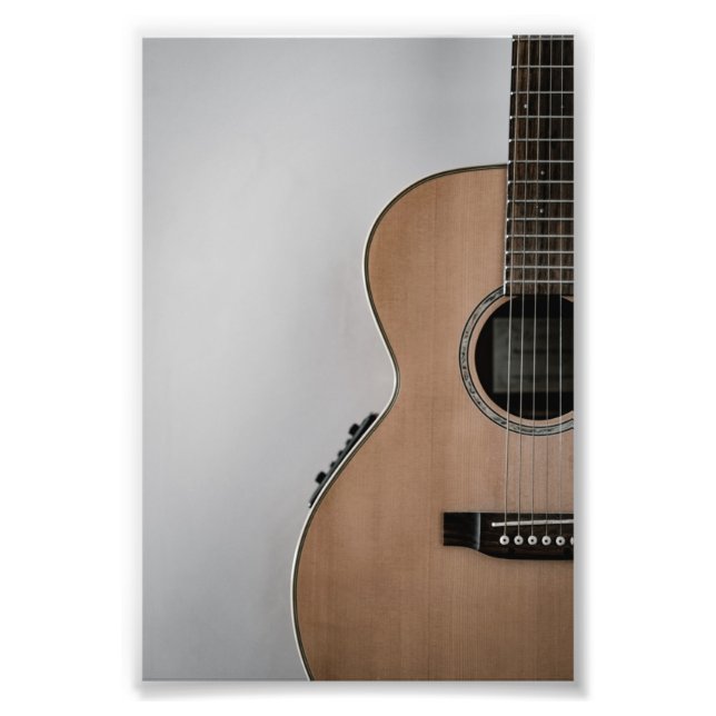 Fantastisk Acoustic Guitar Fototryck (Framsidan)
