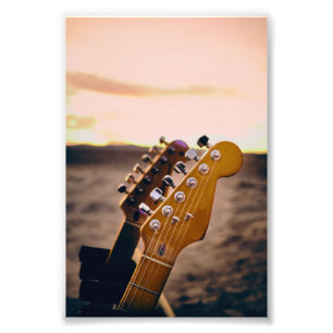 Fantastisk Acoustic Guitar Fototryck