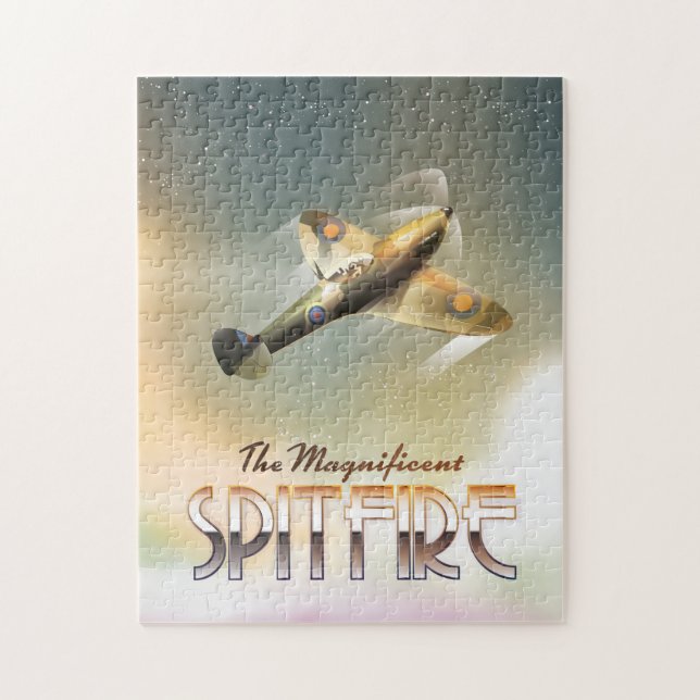 Fantastisk affisch för Spitfire-resor Pussel (Vertikal)