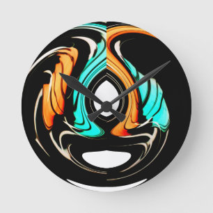 Fantastisk afrikansk senaste vackra motivkonst rund klocka