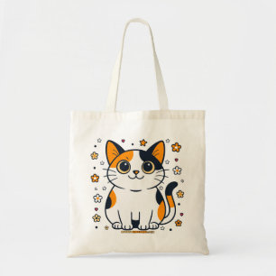 Fantastisk Alice Blommigt Calico Cat Tygkasse