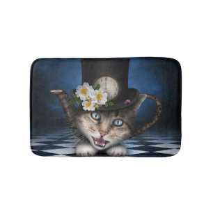Fantastisk Alice i Wonderland Tekopp Cat Badrumsmatta