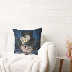 Fantastisk Alice i Wonderland Tekopp Cat Kudde