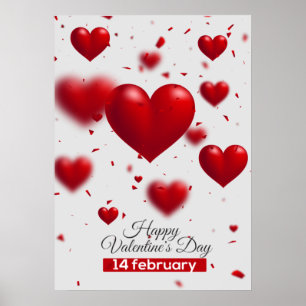 Fantastisk Alla hjärtans dag Poster design