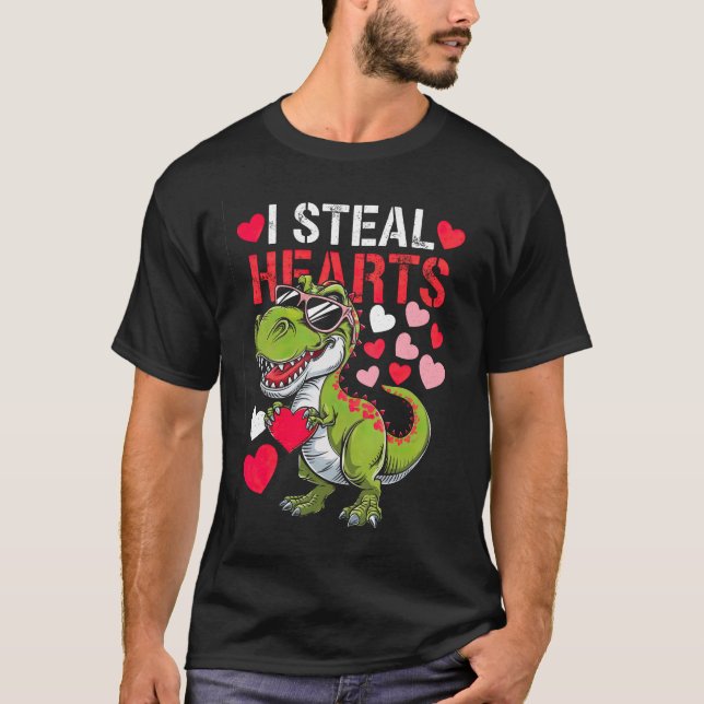 Fantastisk Alla hjärtans gåva - "I Steal Hearts" D T Shirt (Framsida)