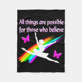 FANTASTISK ALLA SAK ÄR MÖJLIGA BALLERINA-KONSTRUKT FLEECEFILT