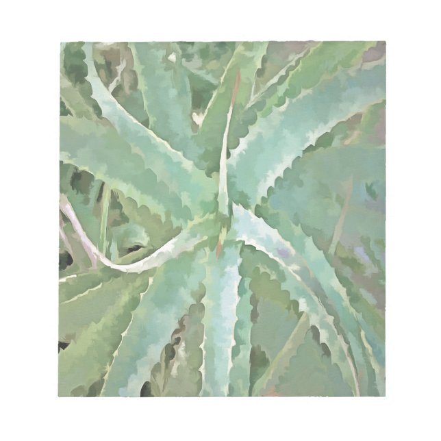 Fantastisk Aloe Vera Akrylic Art Anteckningsblock (Framsida)