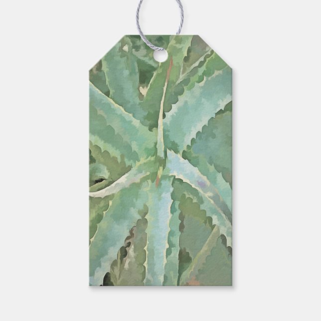 Fantastisk Aloe Vera Akrylic Art Presentetikett (Framsidan)