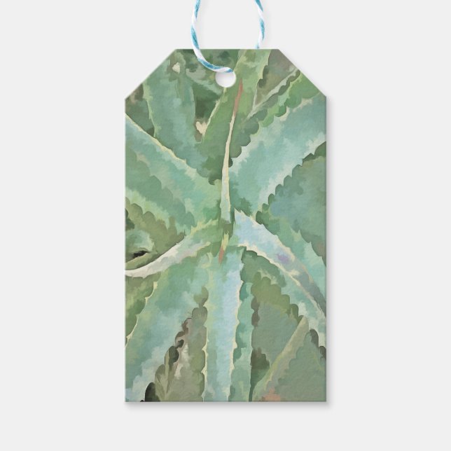 Fantastisk Aloe Vera Akrylic Art Presentetikett (Framsidan)