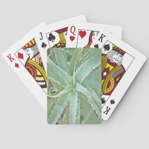 Fantastisk Aloe Vera Akrylic Art Spel Kort